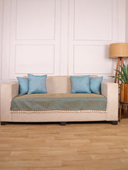 Jute Sofa Seat Cover – Silkbrown, 70x30 Inch